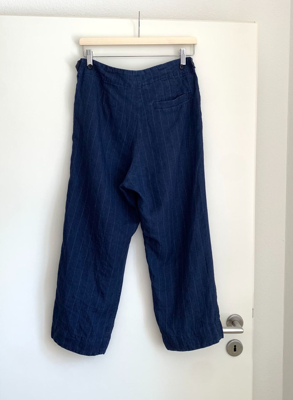 Pantaloni: Pas de Calais blue striped linen pants | s/m – Usato da Basel venduto da gladghost 1