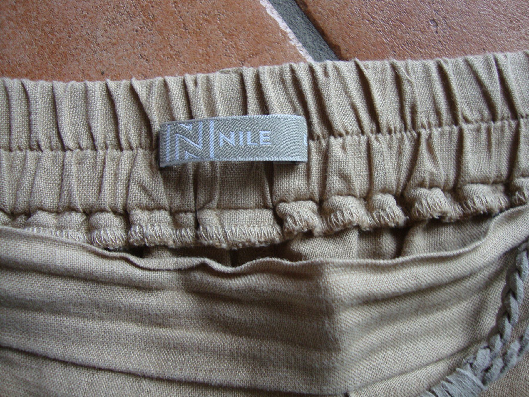 Nile Pantaloni: Leinenhose Nile, beige, Gr. L – Usato da Rüthi (Rheintal) venduto da bluechi 2