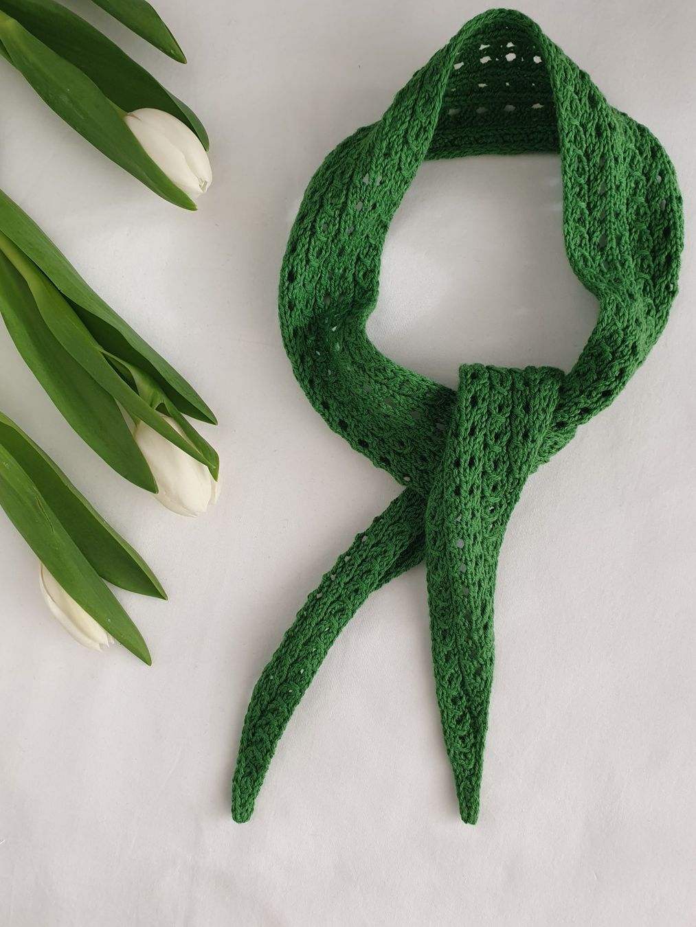 Foulard & Sciarpe: Mini scarf, Strickschal, Handgestrickt, Unikat, Geschenk – Nuovo e nell'imballaggio originale da Neunkirch venduto da Sandramay 4