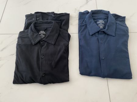 2TRUE CLASSIC Hemden langarm Gr.L, schwarz+blau zusammen NEU