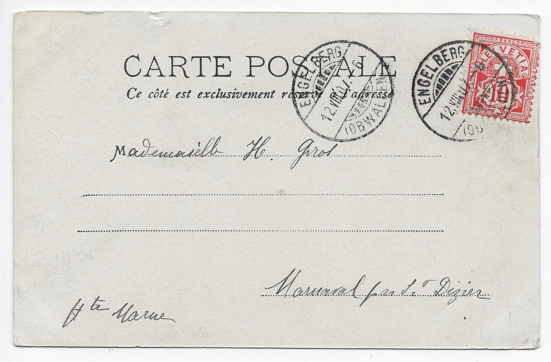 Ansichtskarten: Sennenjunge um 1907 – Gebraucht aus Hefenhofen von Richsalz 1