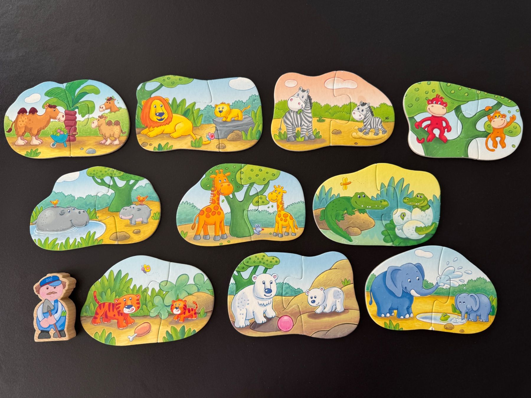 Haba Puzzle: 2 x HABA Puzzle - Tierkinder & Polizei – Usato da Zollikon venduto da Krenapf 2