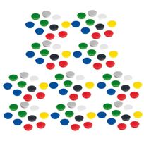100 Magnete Franken 24 mm, 300 g farblich sortiert