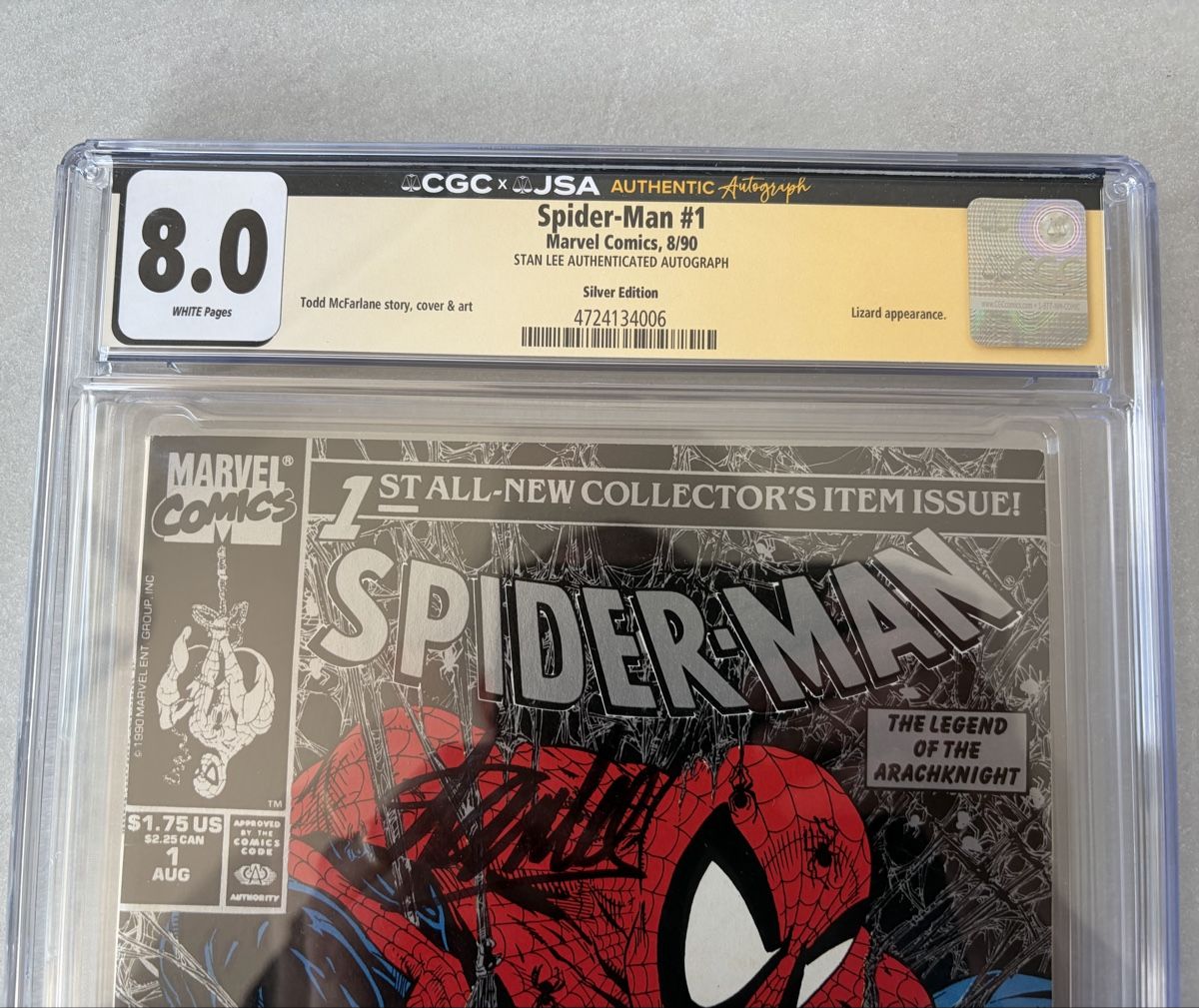 BD: Spider-Man #1 Silver CGC Stan Lee Signed – Neuf (Voir description) à Moudon par AndreSR89 2