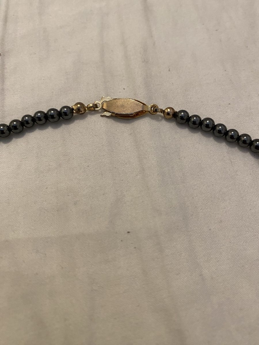 Catenine: Echte Hematite perlen Kette – Usato da Pfungen venduto da Sheki56 4