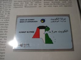 Telefonkarten aus aller Welt: Kuweit, gute Beschreibung