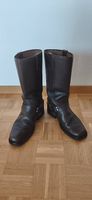 Braune Lederstiefel / Bikerstiefel Gr. 44