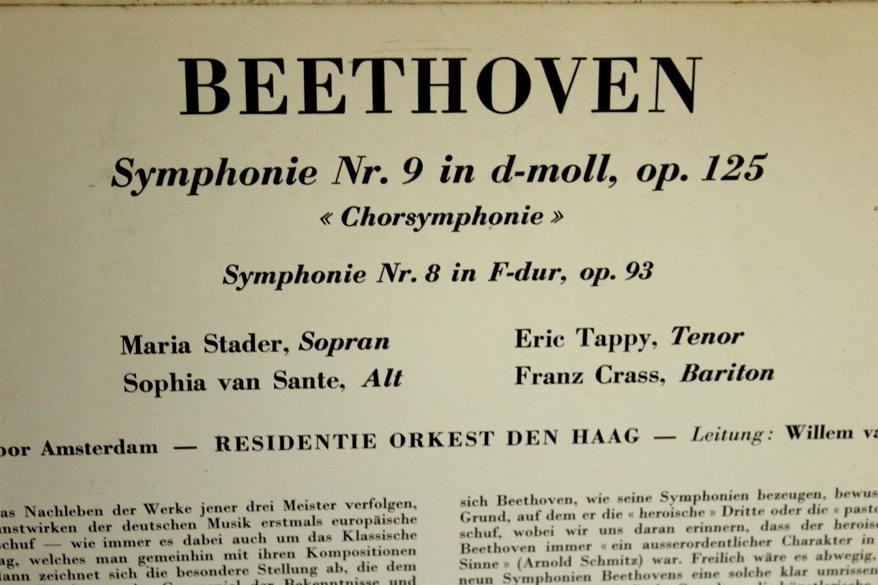 CDs: BEETHOVEN: Synphony No. 8 & 9. Otterloo – Gebraucht aus Bern von kultiges 6