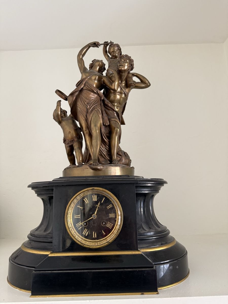 Orologi da terra & Orologi da parete: Französische Marmorpendule / revidiert – Usato da Lupsingen venduto da slb_2wtb