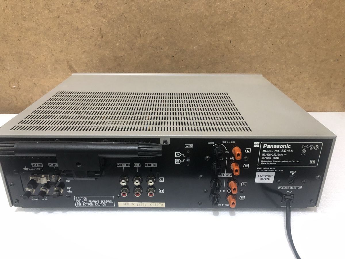 Panasonic Amplificatori: Vintage Panasonic SG-65 Kassette &reciever – Usato da Biel-Bienne venduto da alos07 3