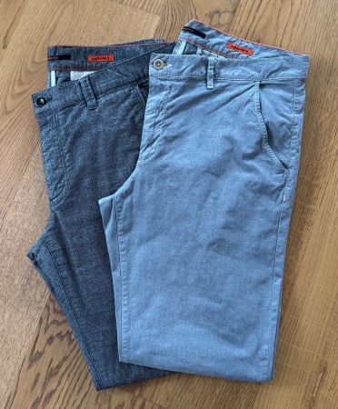 2x ALBERTO Herren-Hosen – Regular Slim Fit | W38 L34 | Neu