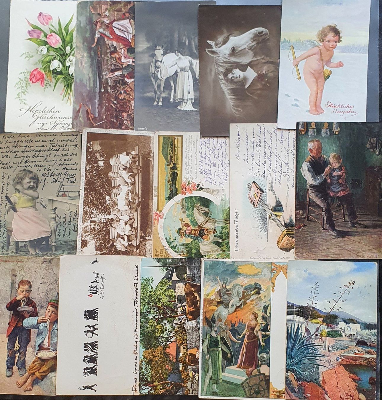 Cartes postales: 300 Ansichtskarten - Glückwunschkarten – D'occasion à Kreuzlingen par Rschweiz1 1