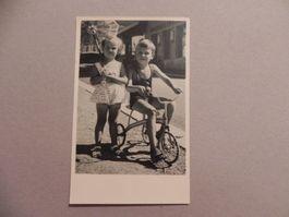 Echtphoto Karte Dreirad Velo um 1945