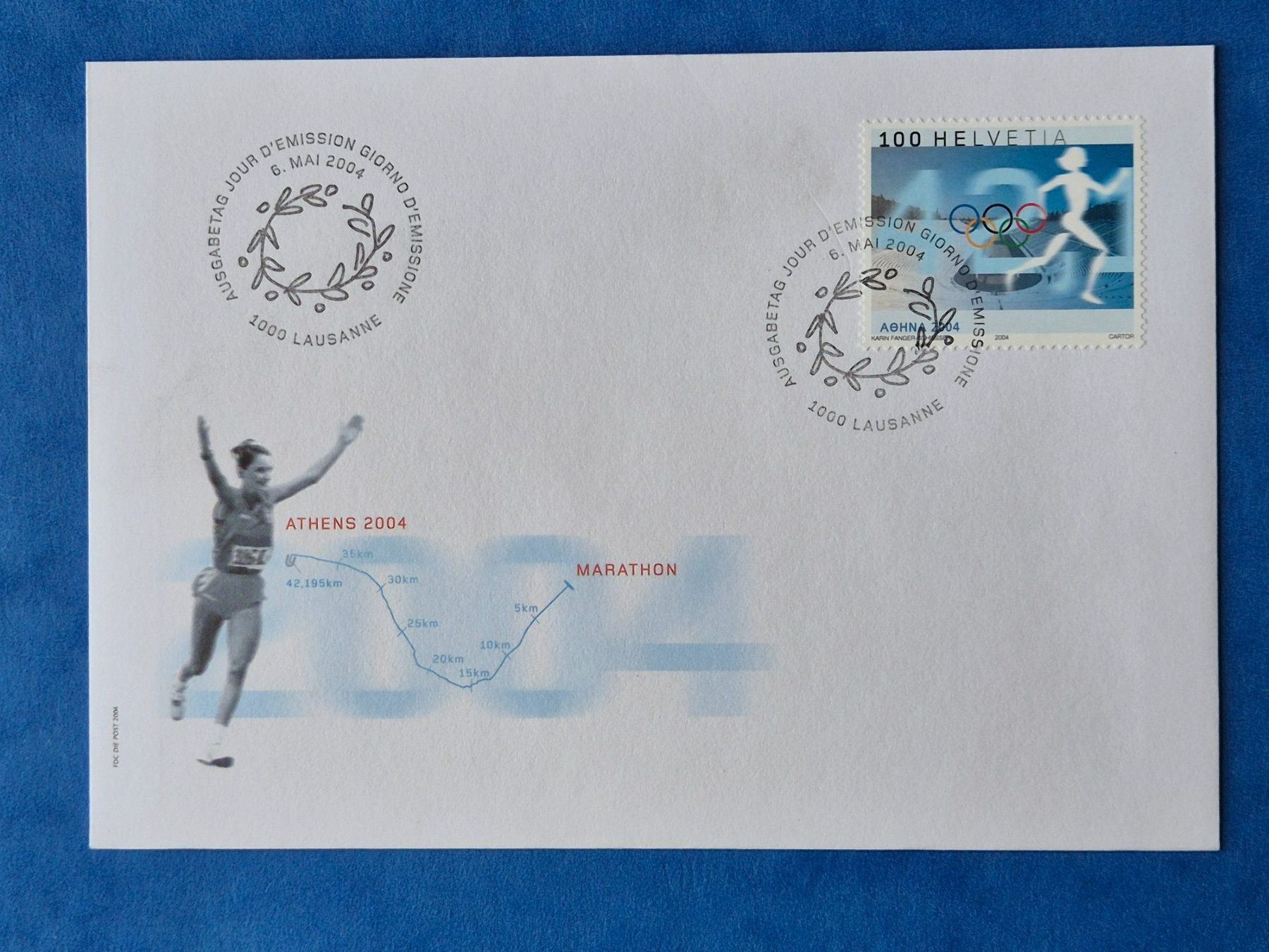 Tutti i francobolli: 2 Ersttagsbriefe  Int. Olympisches Komitee 6. Mai 2004 – Nuovo (secondo la descrizione) da Seewen SZ venduto da SuperpumaDisplayTeam 1