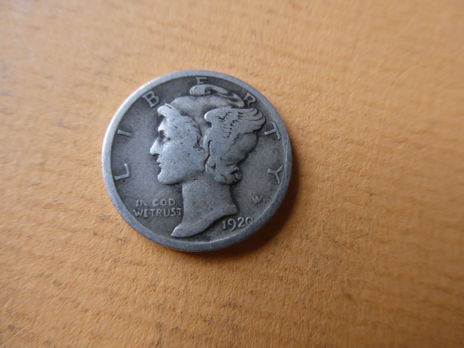 Alle Münzen: USA 1920, Dime - Silber – Gebraucht aus Hinterforst von Rohusri