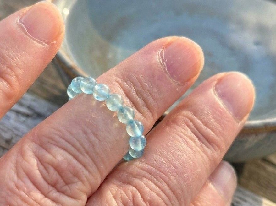 Anelli: Perlchenring Apatit, Ringgrösse 46,5-49,5. – Nuovo e nell'imballaggio originale da Aarau venduto da Schmuckhoehle_MD 2