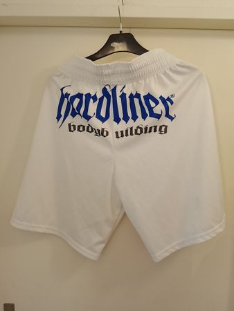 Hardliner Bodybuilding Herren Shorts kurze Hose Weiss M NEU