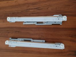 2 Paar neue Schubladen-Auszugsschienen, L35cm, komplett