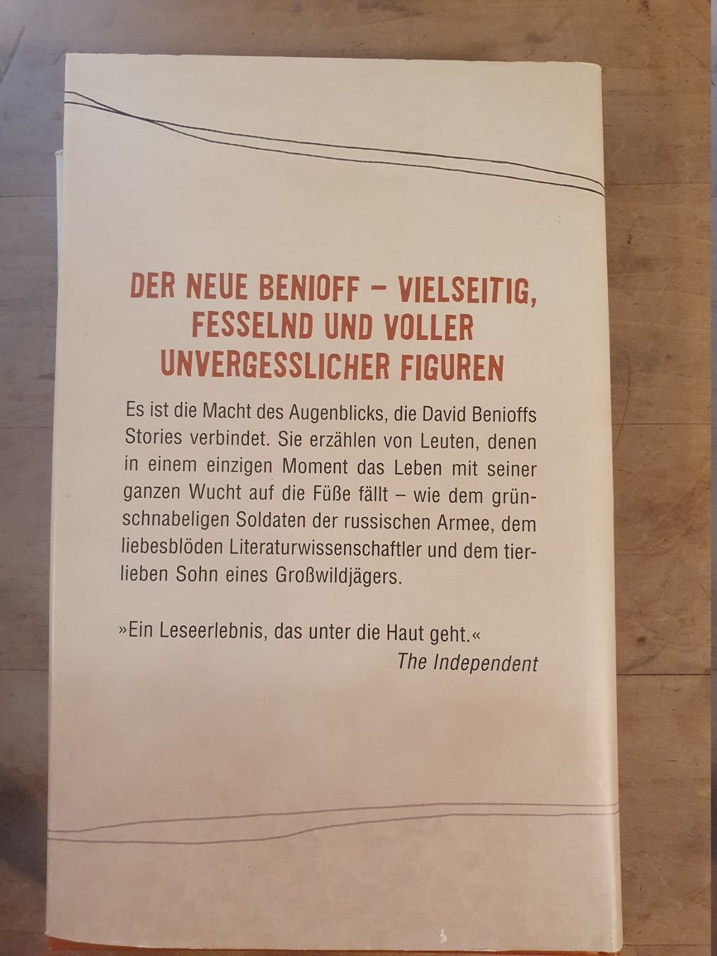Bücher: Alles auf Anfang Davin Benioff Blessing – Gebraucht aus Zürich von loosebone 4