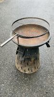 Feuerschale mit Grillrost Metall Durchmesser 60 cm gebraucht