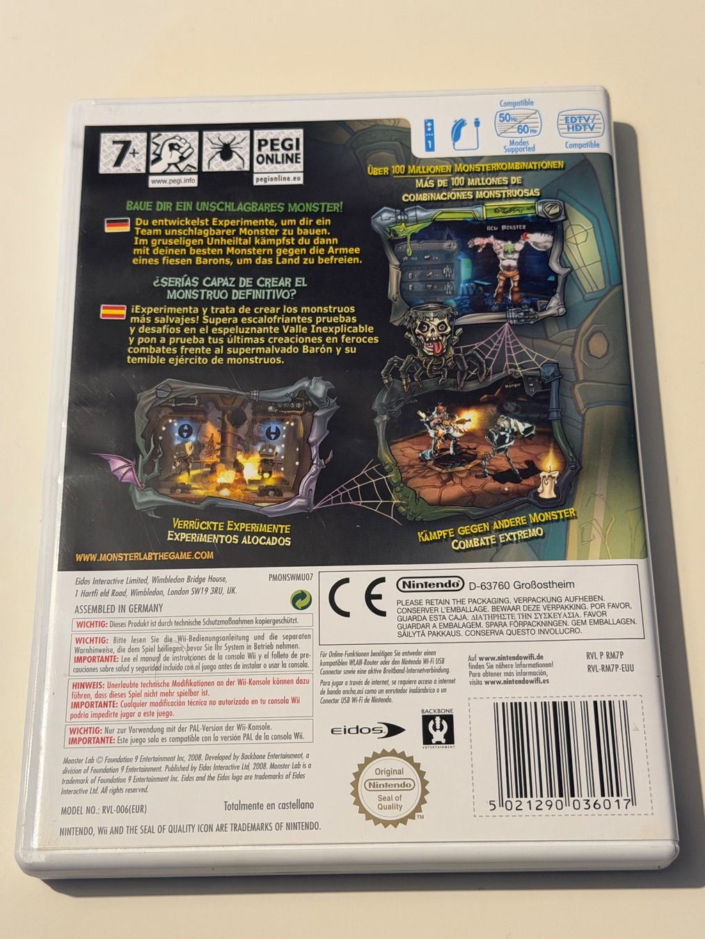 Nintendo Giochi: Monster Lab - Nintendo Wii – Usato da Altstätten SG venduto da sheamus 2