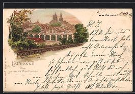 Litho Lausanne, Vue prise de Montbenon