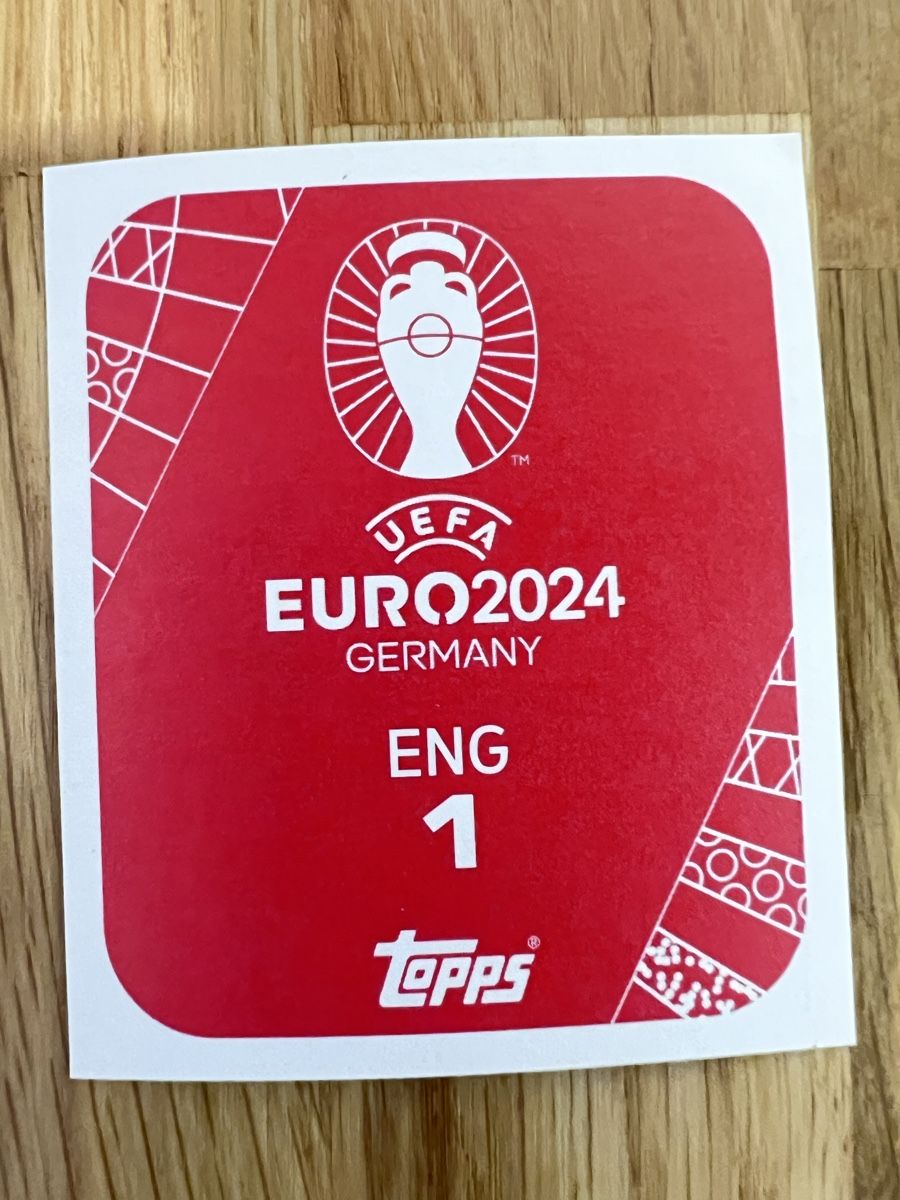 Topps Sammelbilder & Trading cards: Topps EIRO 2024 ENG 1 Gold – Gebraucht aus Oberburg von Serbus 1