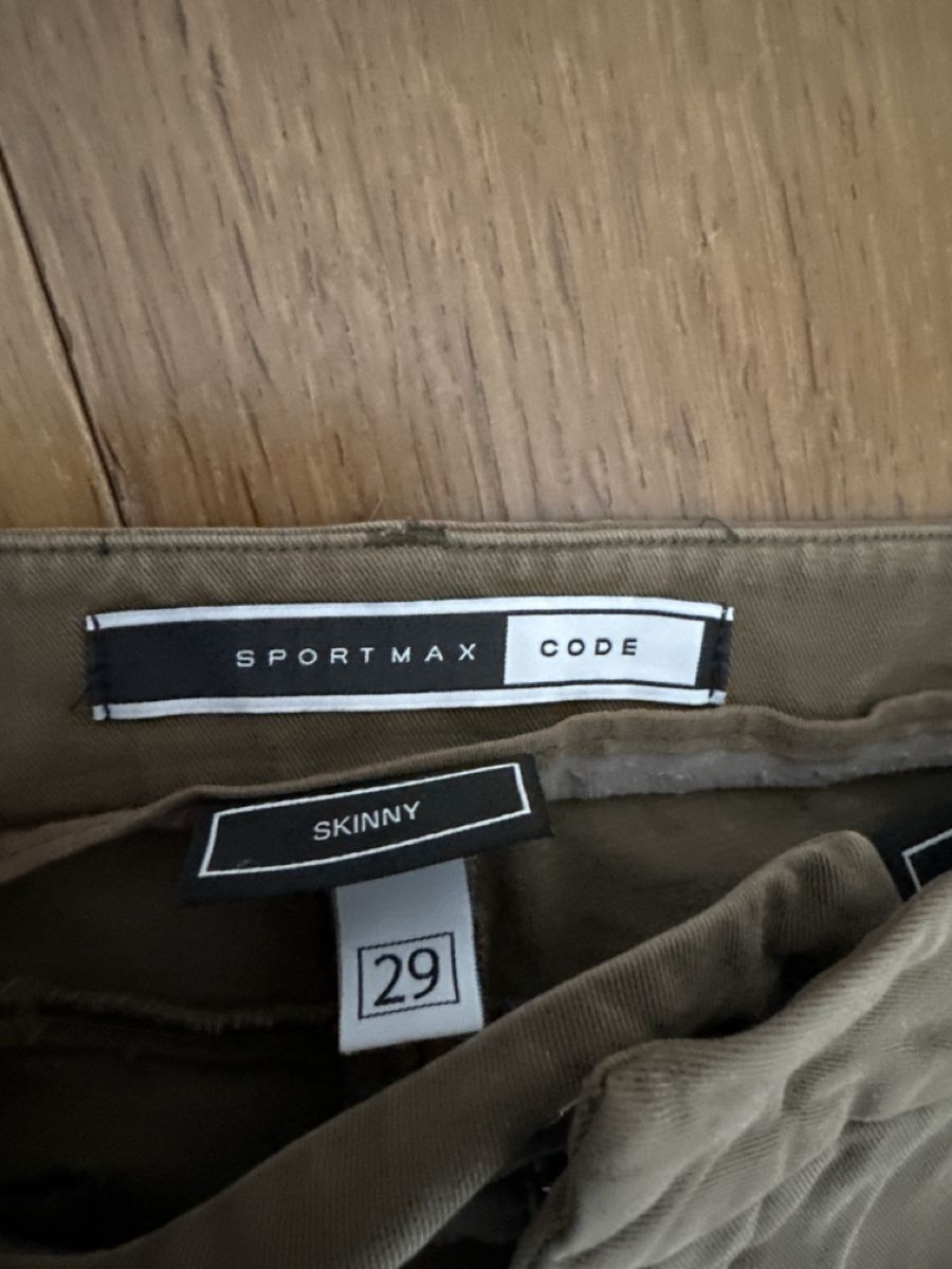 Sportmax Hosen: Sportmax Code Skinny Hose, Khaki, Gr. 29 - Top – Gebraucht aus Chur von Renibe 5