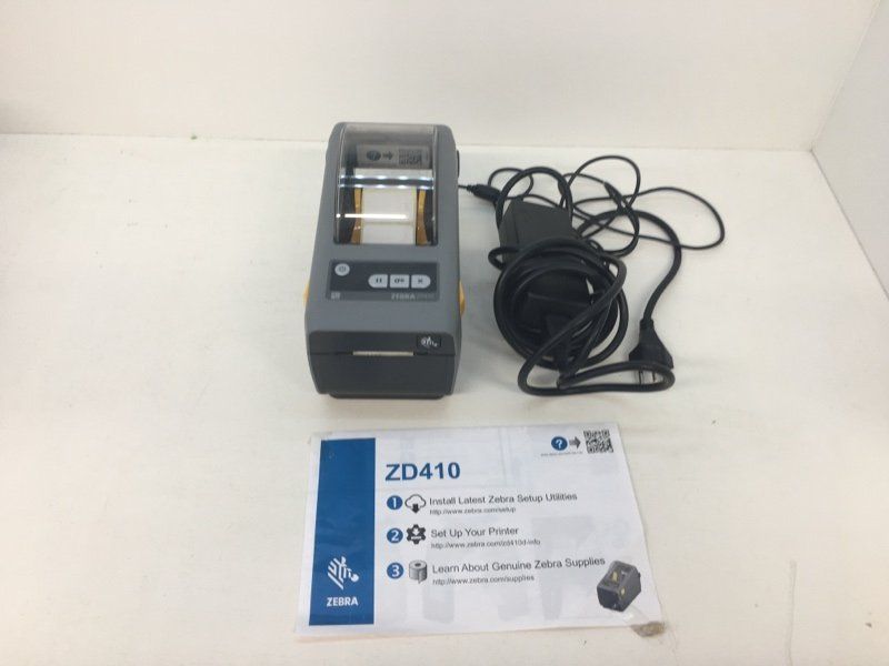 Registratore di cassa: Etikettendrucker ZEBRA ZD410 mit Ladekabel – Usato da Büsserach venduto da ModellbahnDepot