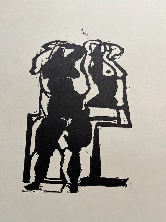 Xilografie: Diether Ritzert HOLZSCHNITT SIGNIERT – Usato da Gersau venduto da grafik-kunst