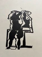 Diether Ritzert HOLZSCHNITT SIGNIERT