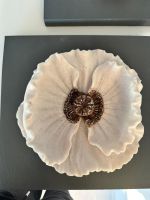 Heinrich Heine Wanddeko, Blume, Grau, mit Beleuchtung Top!