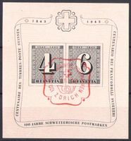1943, W14, Block Zürich Nr. 10, gestempelt (13748)
