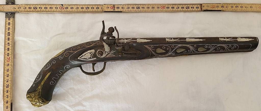Tutte le decorazioni: Décoration réplique pistolet silex – Usato da Lausanne venduto da ber_qk5j