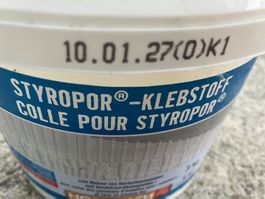 Styropor-Klebstoff 3 kg, neu und originalverpackt