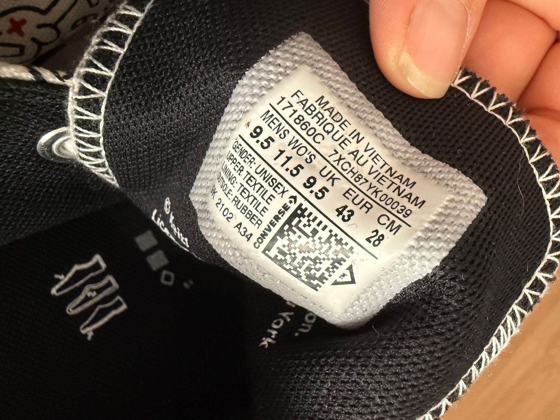 Converse Scarpe da uomo: Converse Keith Haring, taille 43 unisex, comme neuves! – Usato da Lausanne venduto da dysneylie 3