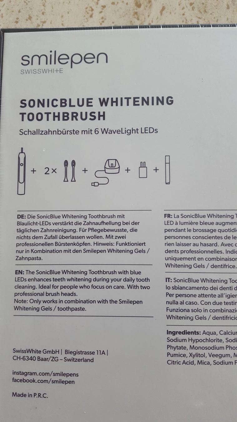 Cura dei denti: Schallzahnbürste Sonicblue neu – Nuovo e nell'imballaggio originale da Reinach venduto da 3Guggerli 1