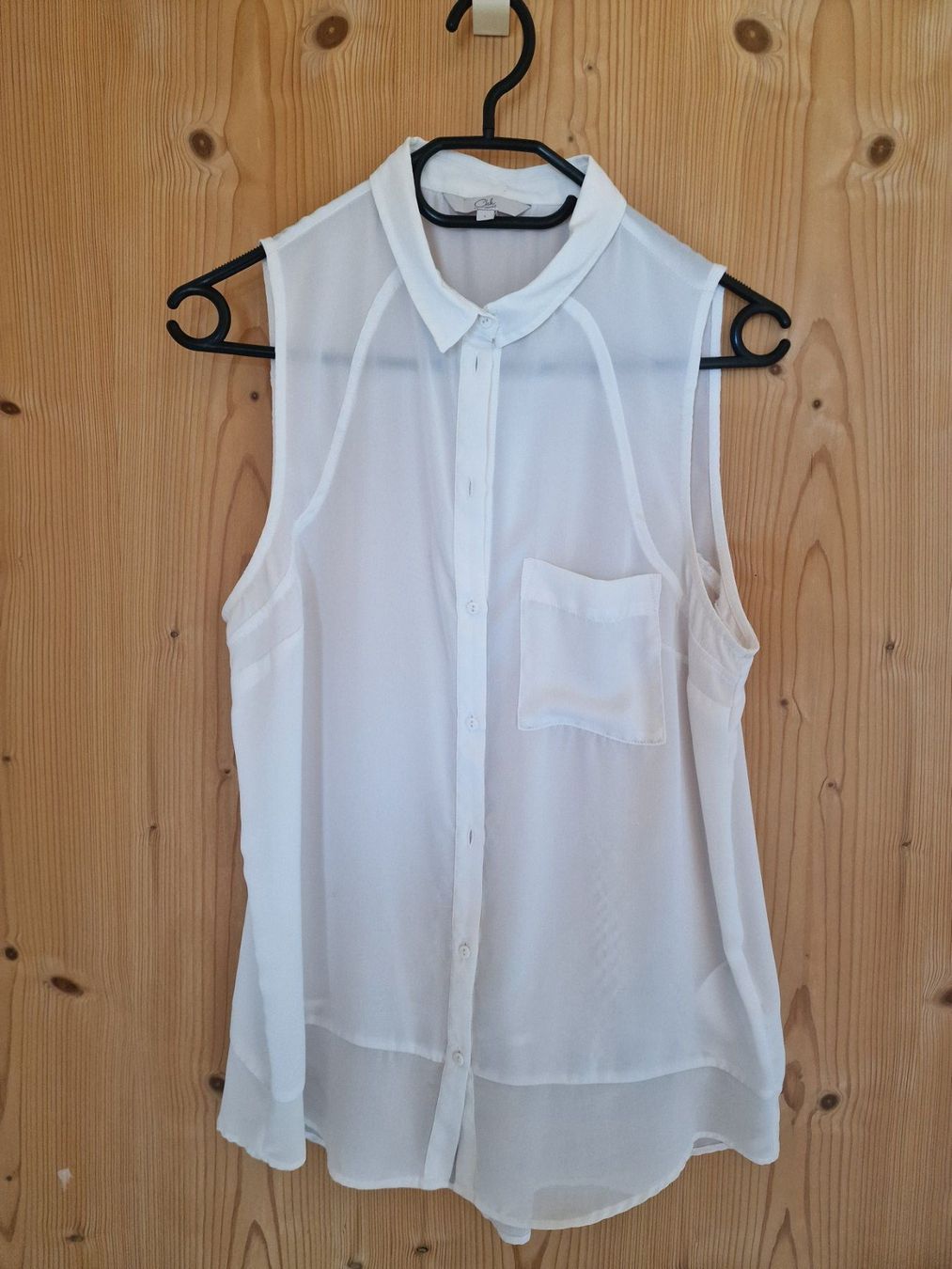 Top: Weisses, elegantes Sommer Top/Bluse, Grösse L – Usato da Falera venduto da Fudax