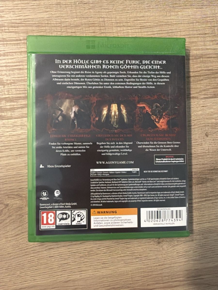 Giochi: Agony Xbox One – Usato da Hagendorn venduto da masterchieff 1