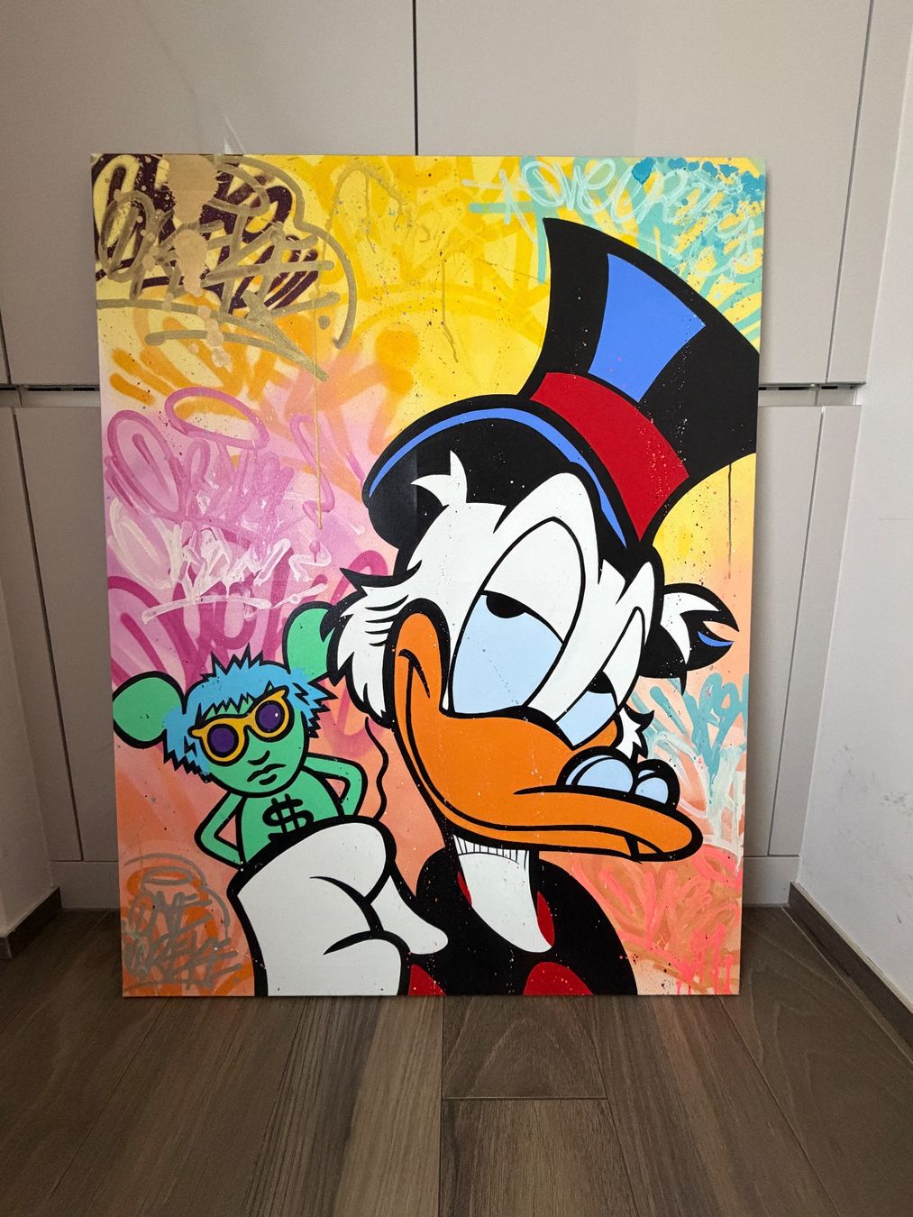 Dipinti: ANDY MOUSE - Mr. Oreke - original / unikat - Artwork – Usato da Horgen venduto da Auction-Kings