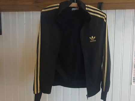 Adidas Jacke und Hose Gold/Schwarz