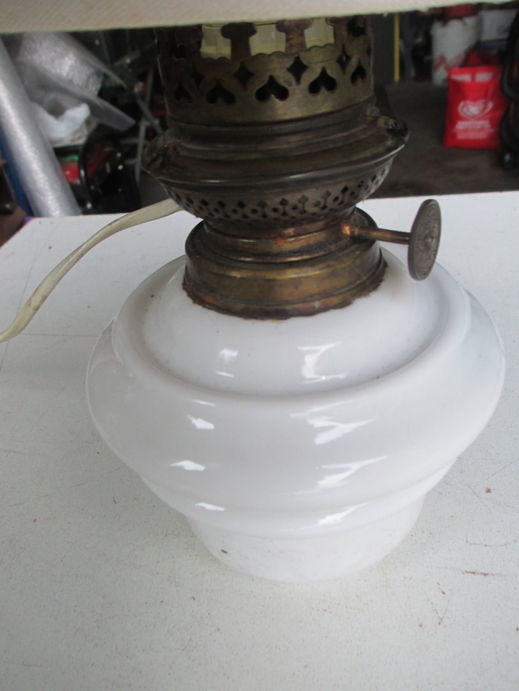 Lampade: Antike Lampe elektrifiziert – Usato da Weier im Emmental venduto da waefler03 2