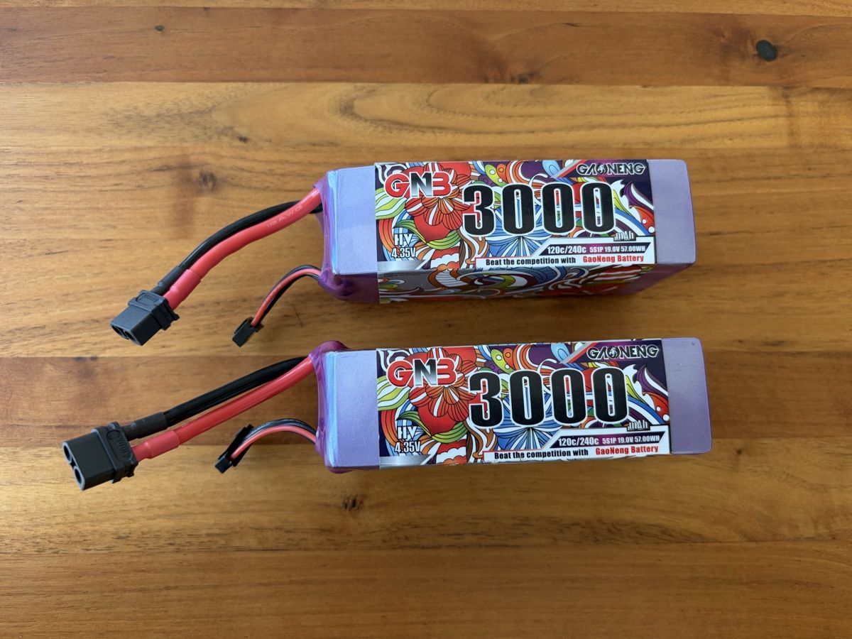 Batterie, Caricabatterie & Alimentatori: 2x 5s 3000mAh HV LiPo GNB – Usato da Rheinfelden venduto da rc_stephan