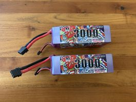 2x 5s 3000mAh HV LiPo GNB