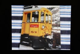 RhB ABe 4/4 34 im Winterdienst, Bild, Pontresina