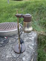 Tischlampe Neweba Metall braun goldfarben funktionsfähig