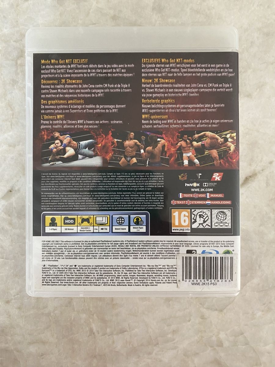Jeux: Jeu Vidéo WWE 2K15 PS3 Bon état – D'occasion à Gland par Fanfan479 1