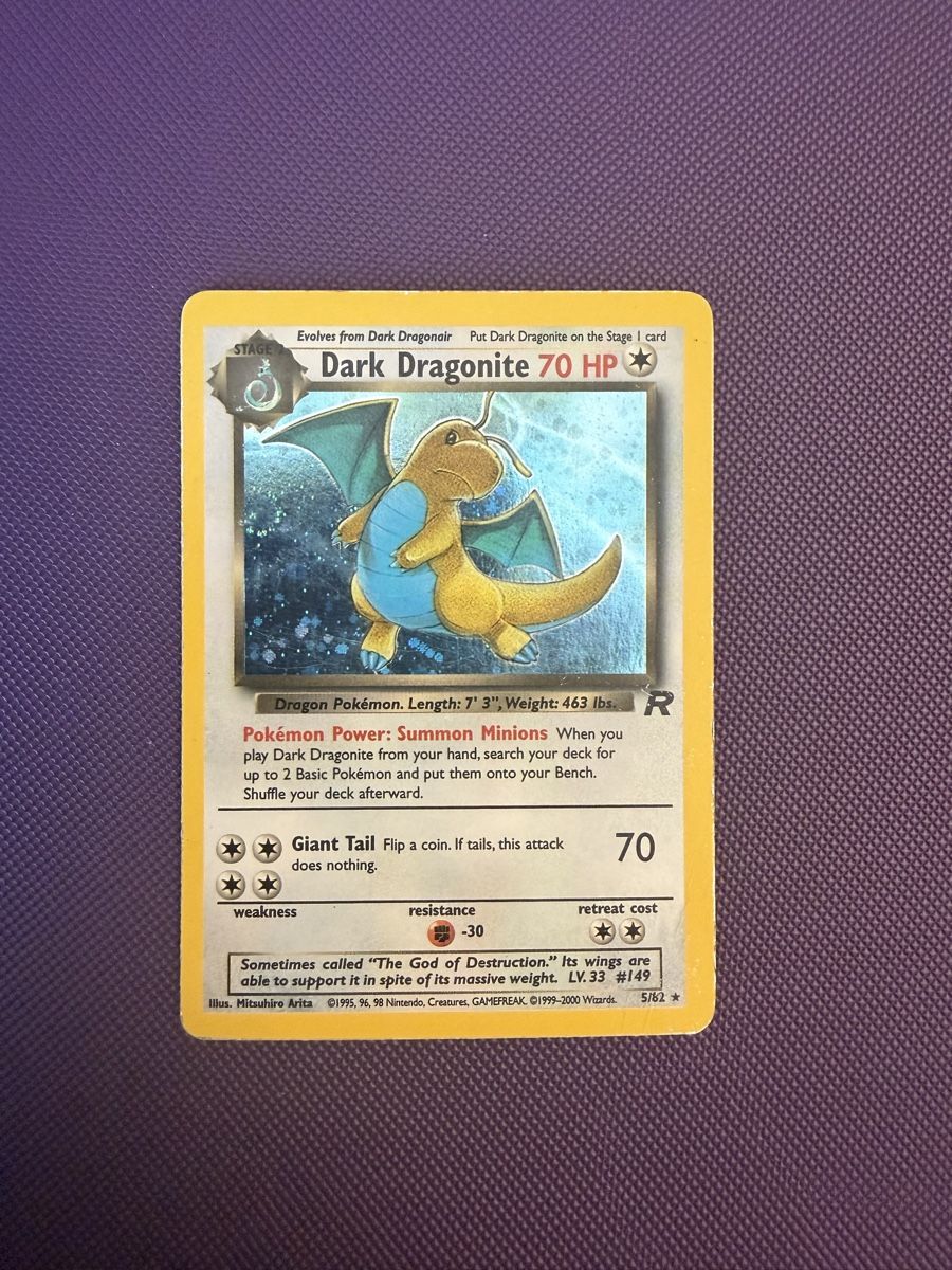 Pokémon Carte collezionabili: Dark Dragonite Holo Team Rocket 5/82 – Usato da Münchenstein venduto da SalzigesAlpaka