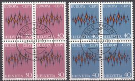 SBK 509 - 510 im 4er-Block mit ET Thun