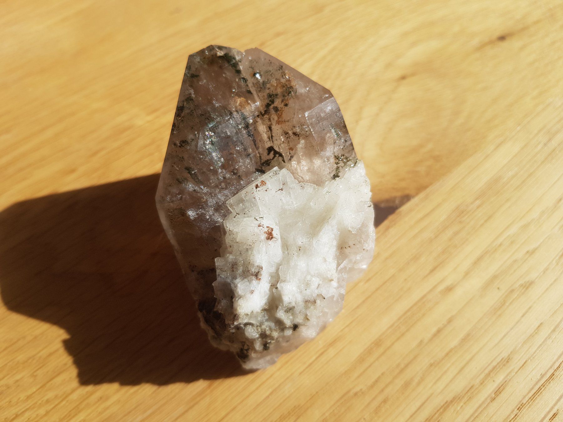 Minerali & Pietre curative: Rauchquartz mit Adular (Fundort Wallis) – Usato da Martigny venduto da yan_7tnz 1